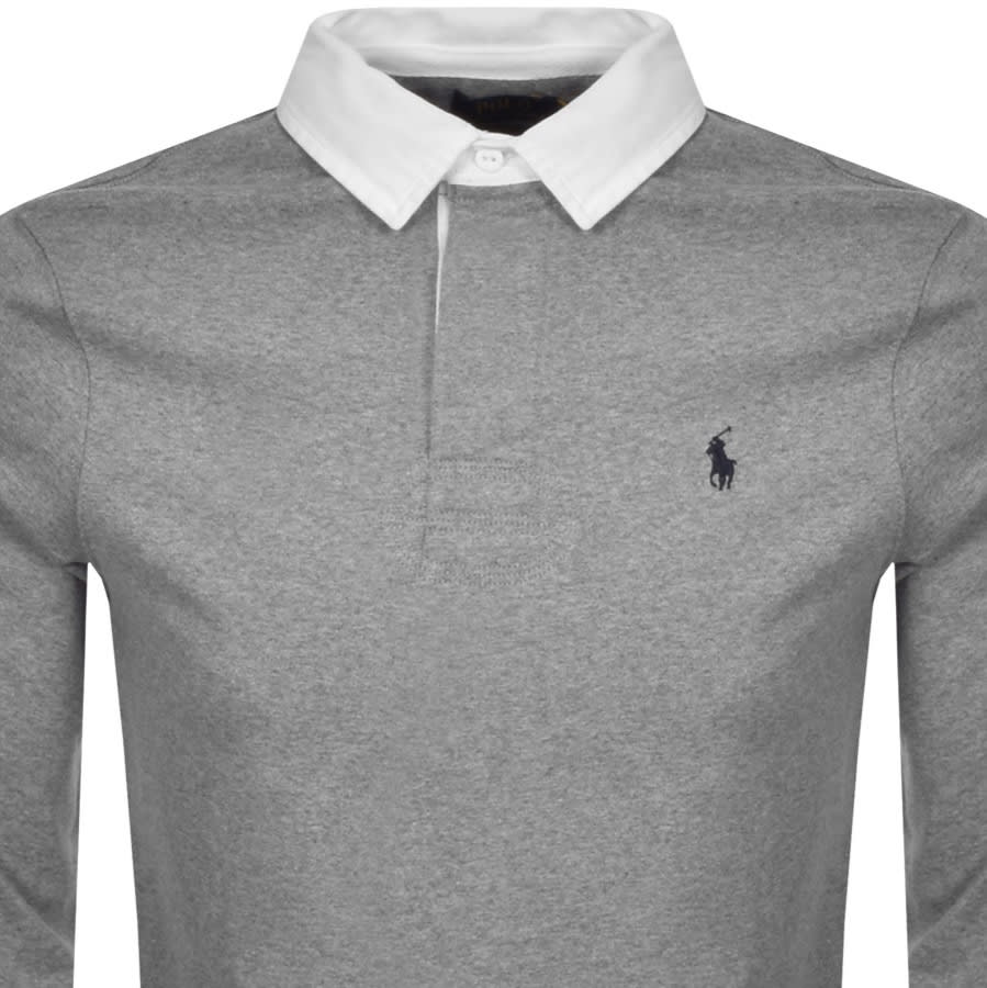 Alternative Image for ProductRalph Lauren Long Sleeved Polo T Shirt Grey2